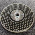 Electroplated diamond cutting disc